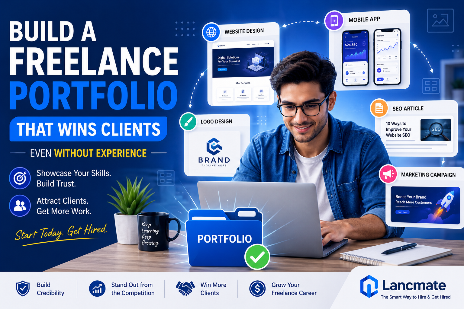 How to Build a Freelance Portfolio That Wins Clients (Even Without Experience)